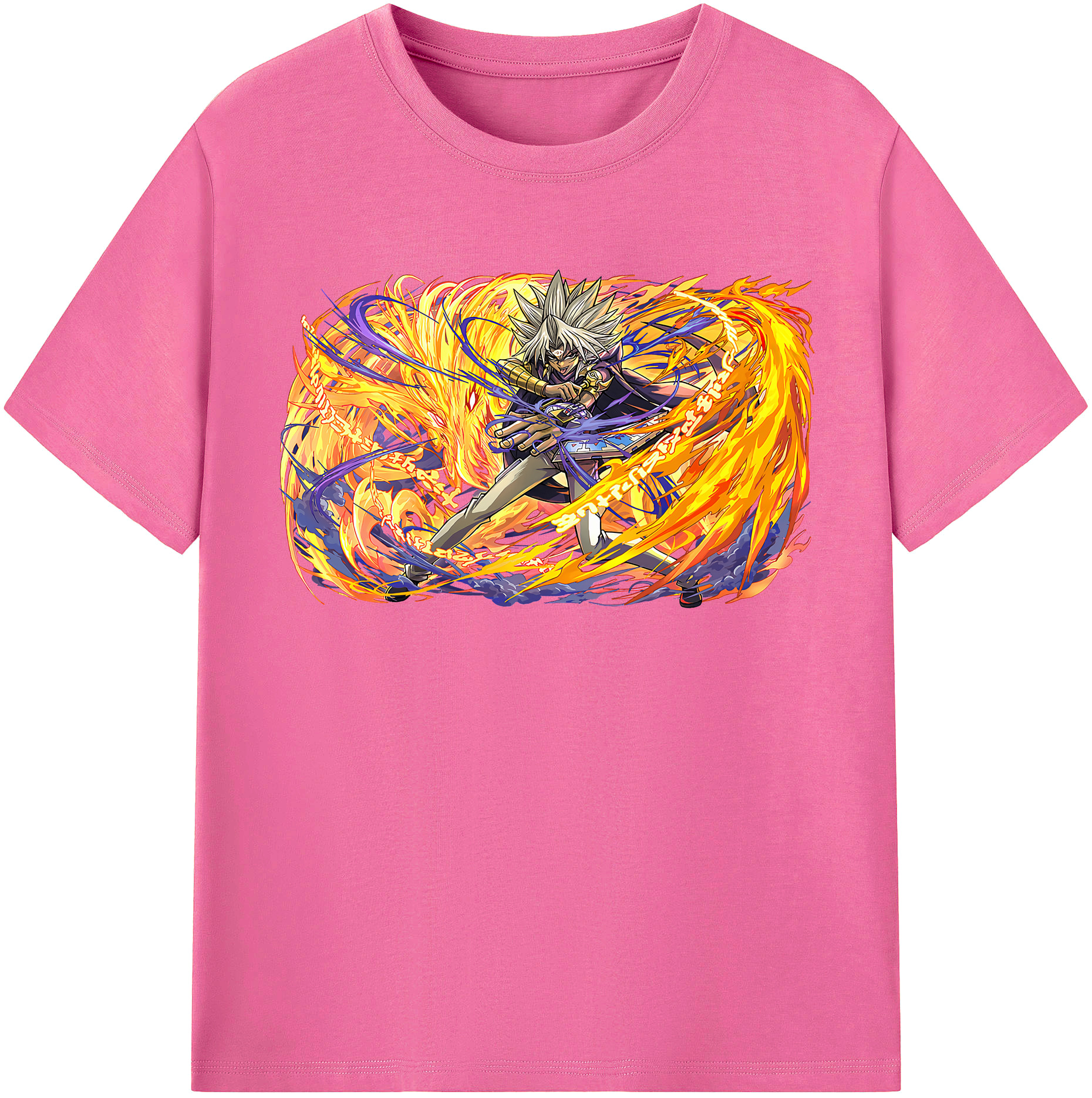 （画像用） 遊☆戯☆王 Yu-Gi-Oh! レディースカジュアルプリントTシャツ（綿100％）